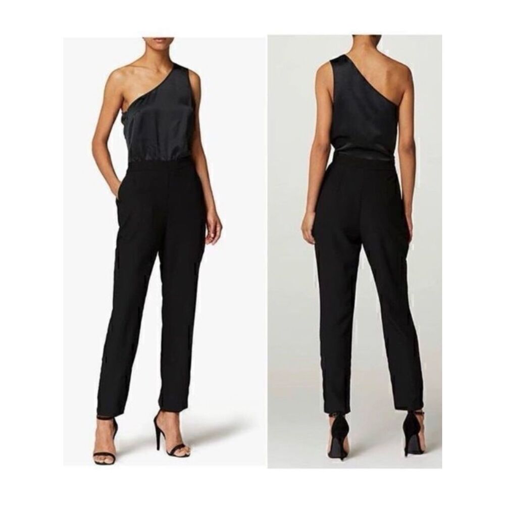 Truth & Fable Women's Evening One Shoulder Jumpsuit